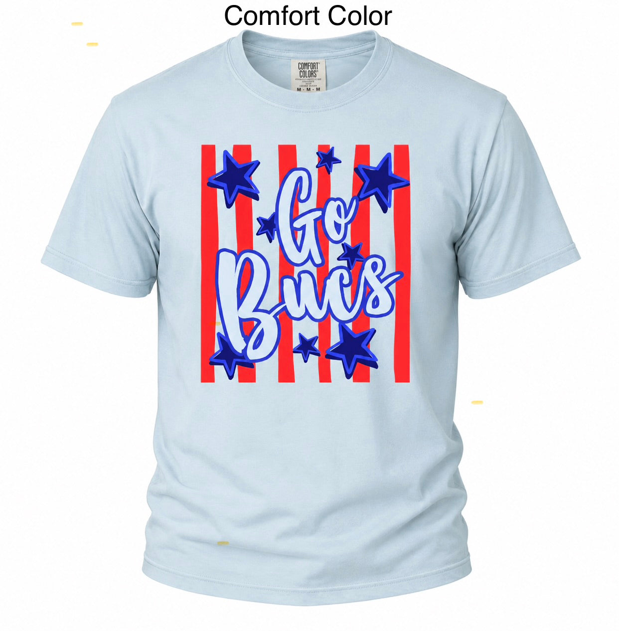 Red, White and Go Bucs - Blue
