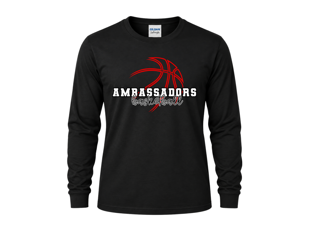 Ambassadors Basketball Long Sleeve Tee - Black