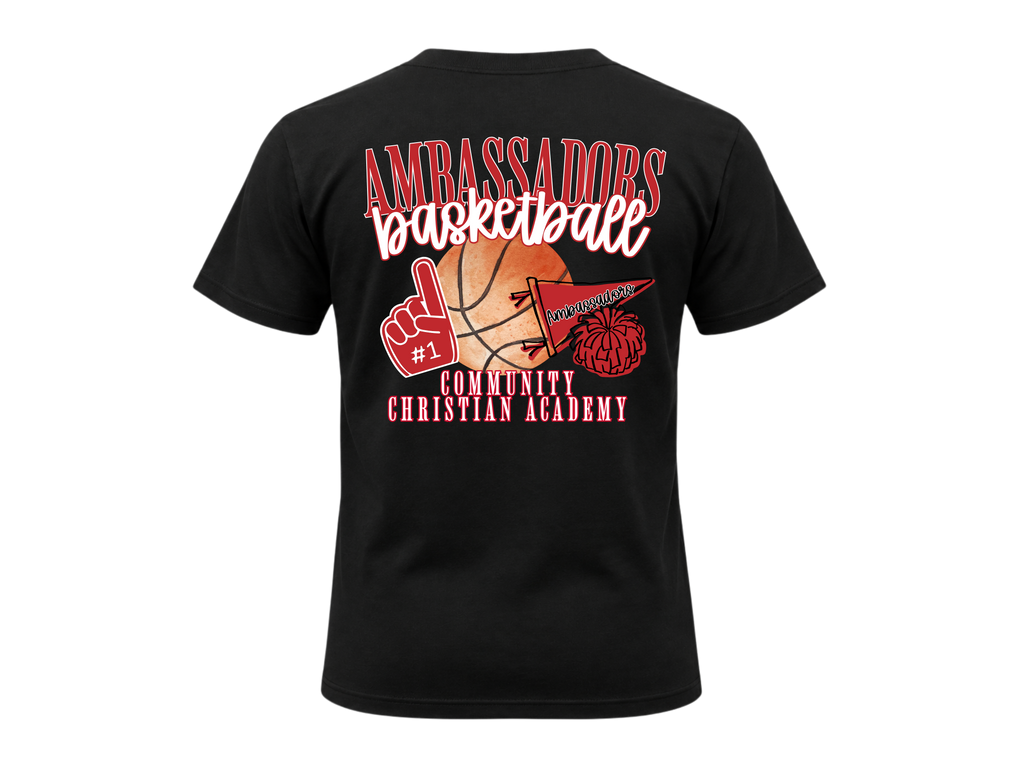 Ambassadors Basketball Spirit Tee - Black