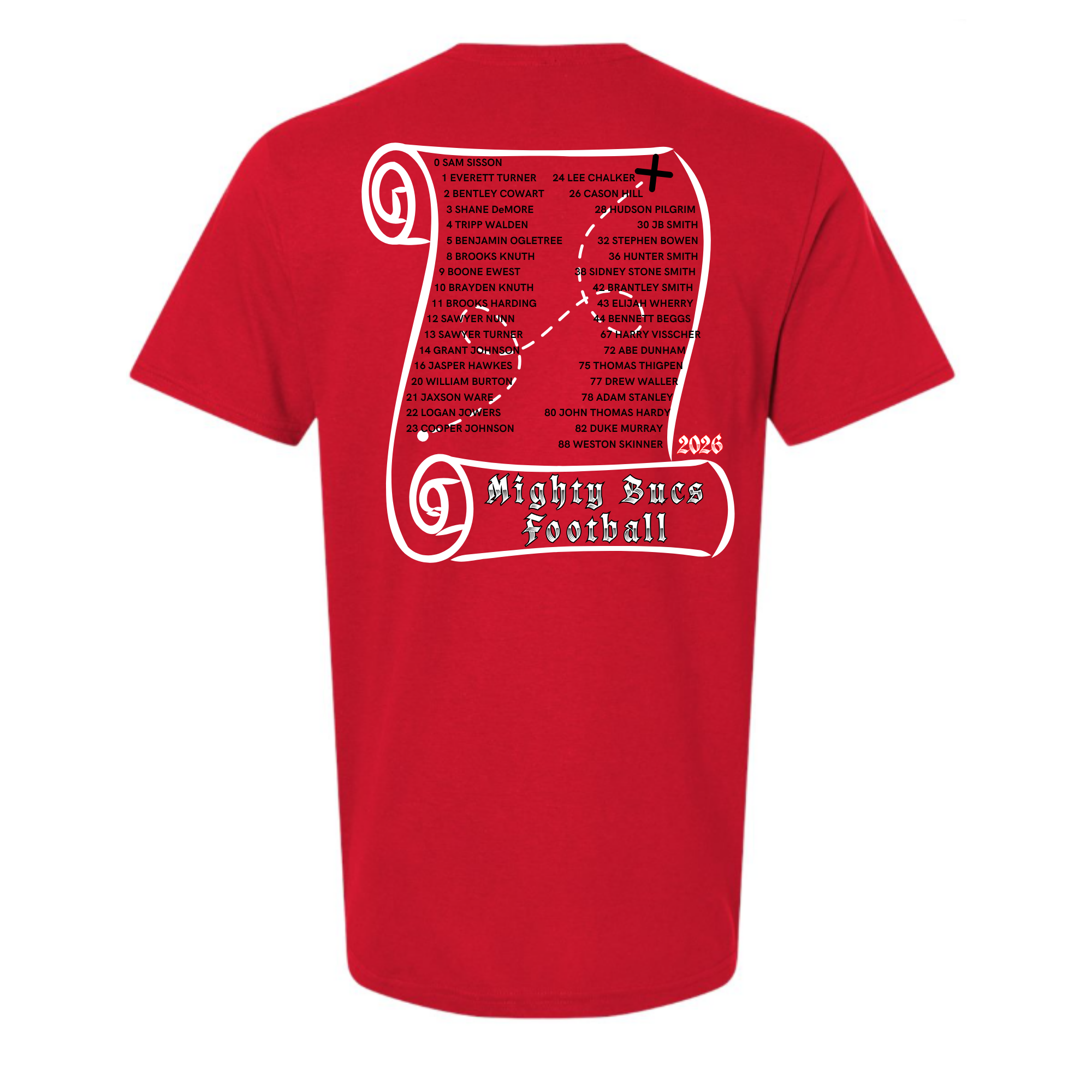 Mighty Bucs Roster Shirt