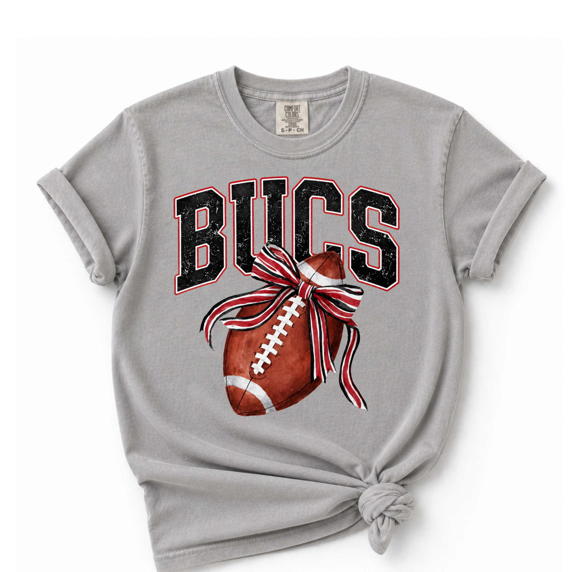Football and Bows - Gray