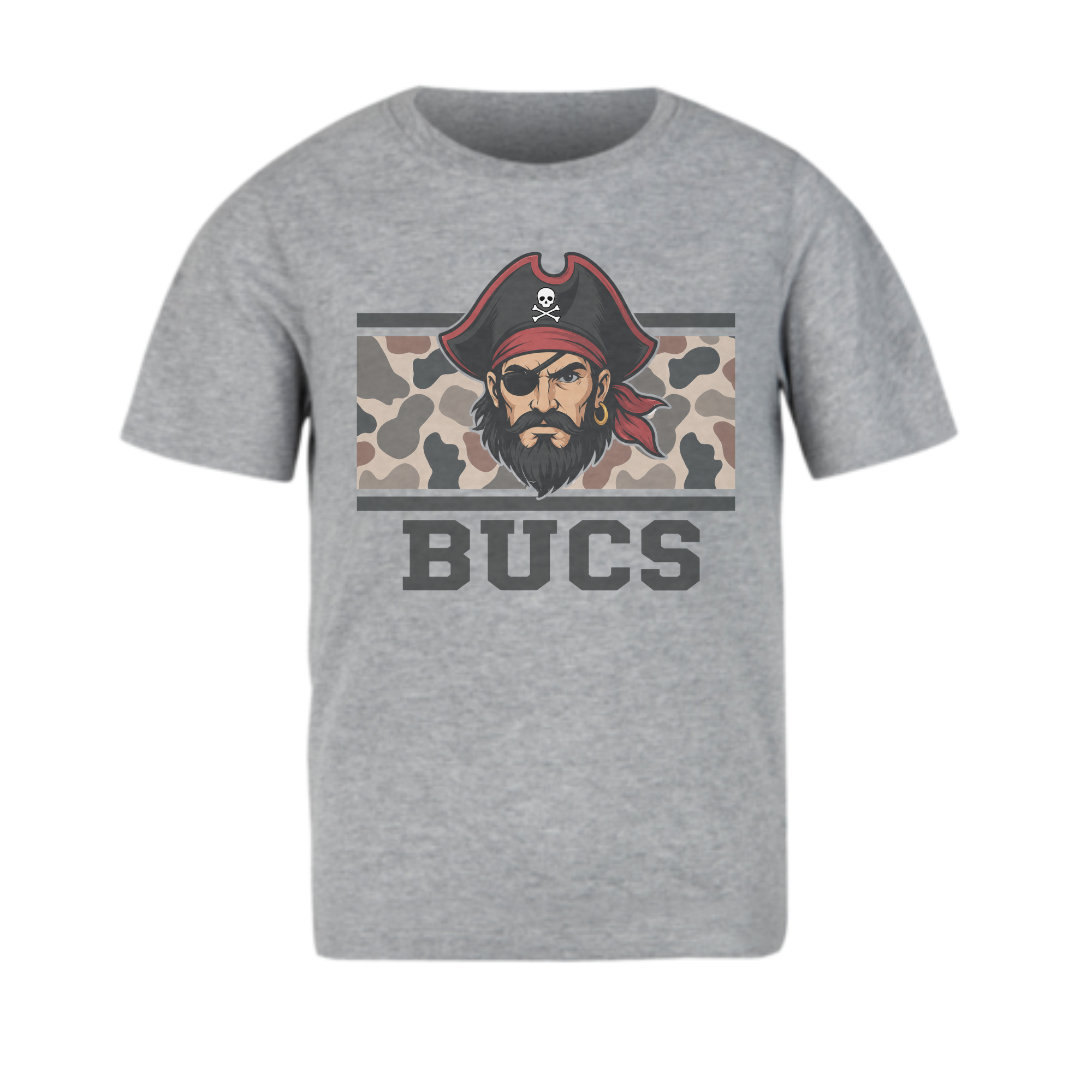 BUCS Camo Pirate - Gray