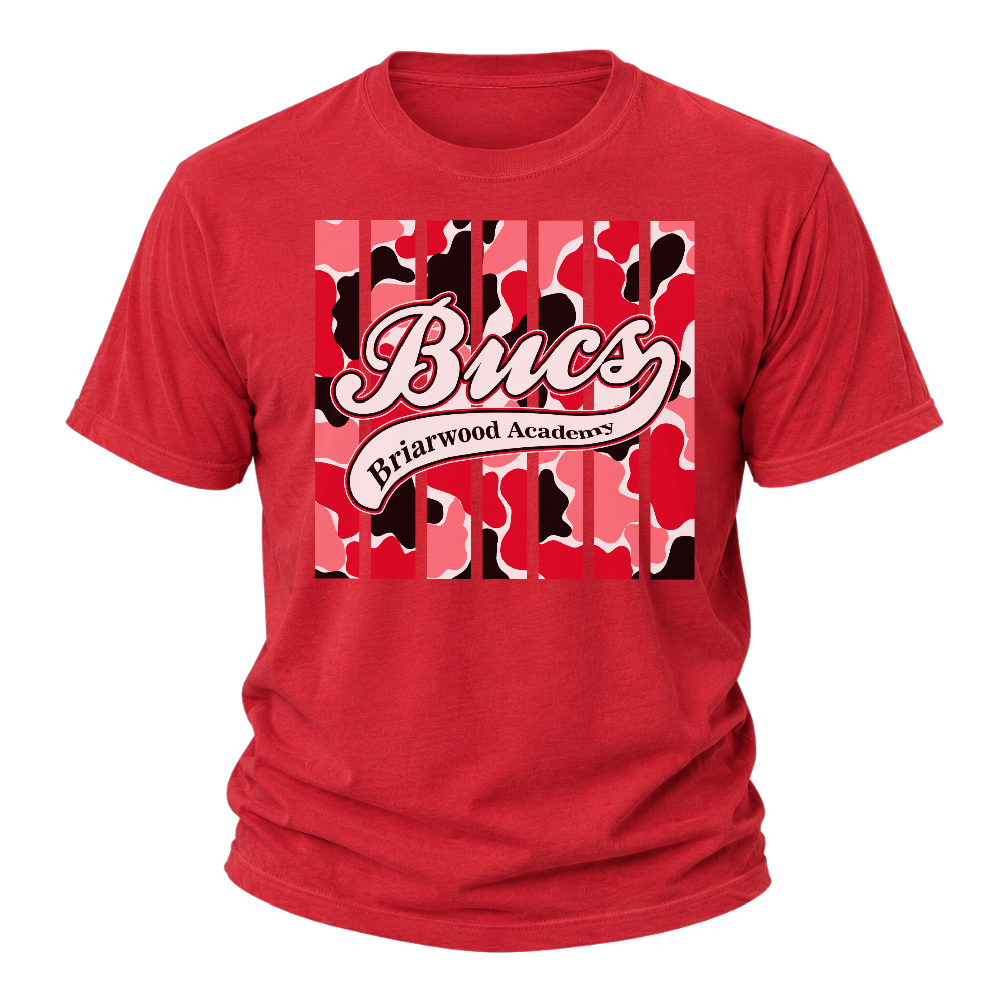 Girls Bucs Camo - Red