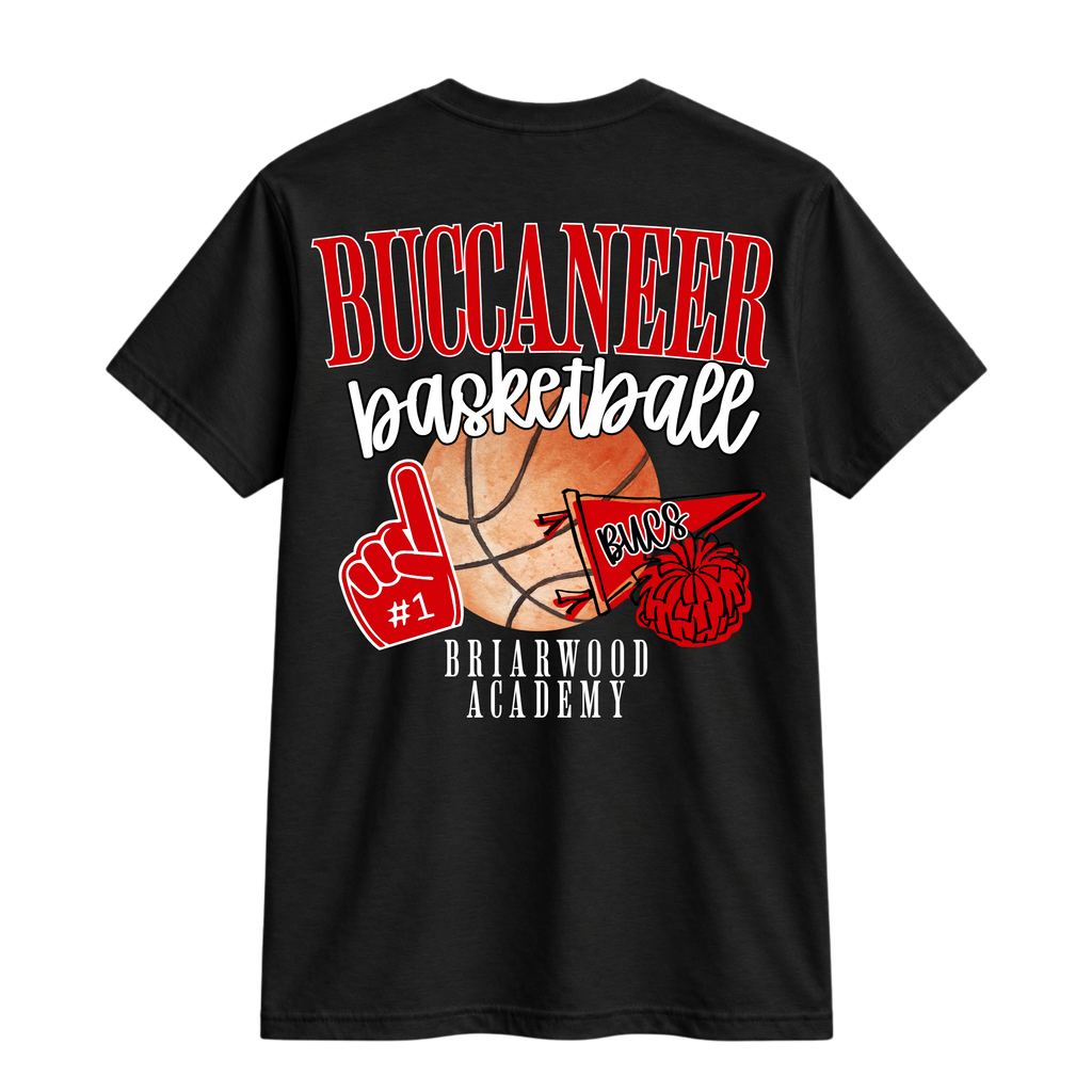 Buccaneer Basketball Tee - Black