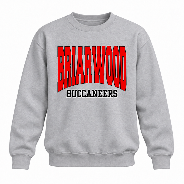 Briarwood Buccaneers Classic Crewneck - Grey