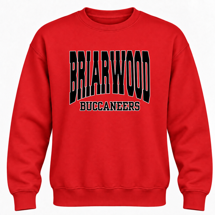 Briarwood Buccaneers Classic Crewneck - Red