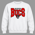 Briarwood BUCS Mascot Crewneck - White