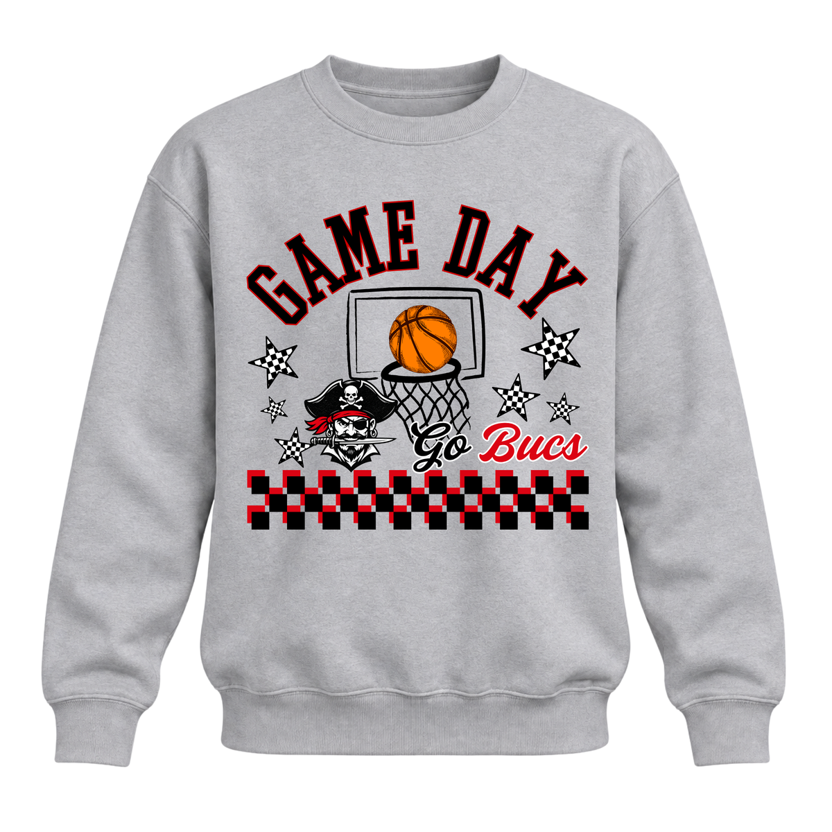 Game Day / Go Bucs Crewneck - Grey