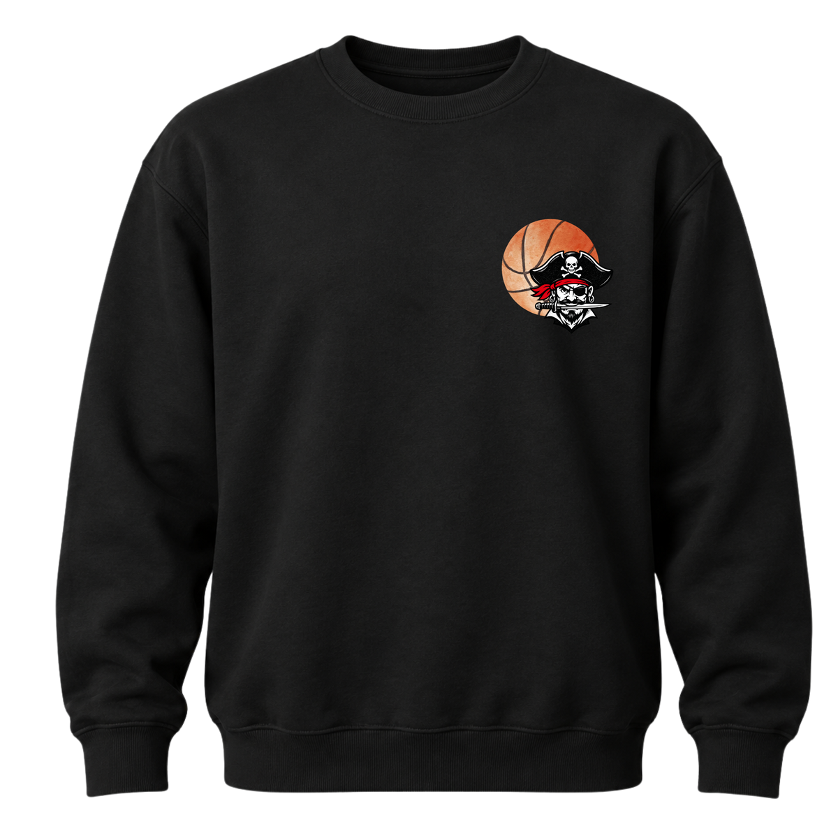 Buccaneer Basketball Crewneck - Black
