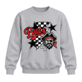 Lightning Bucs Mascot Crewneck - Grey