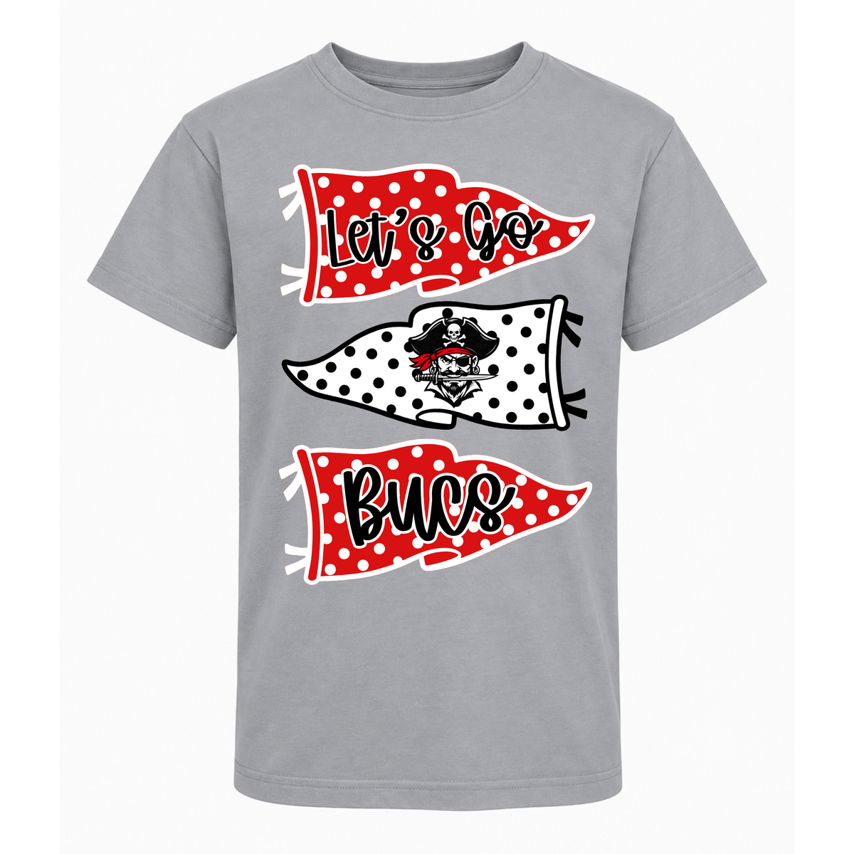 Triple Pennant Tee - Grey