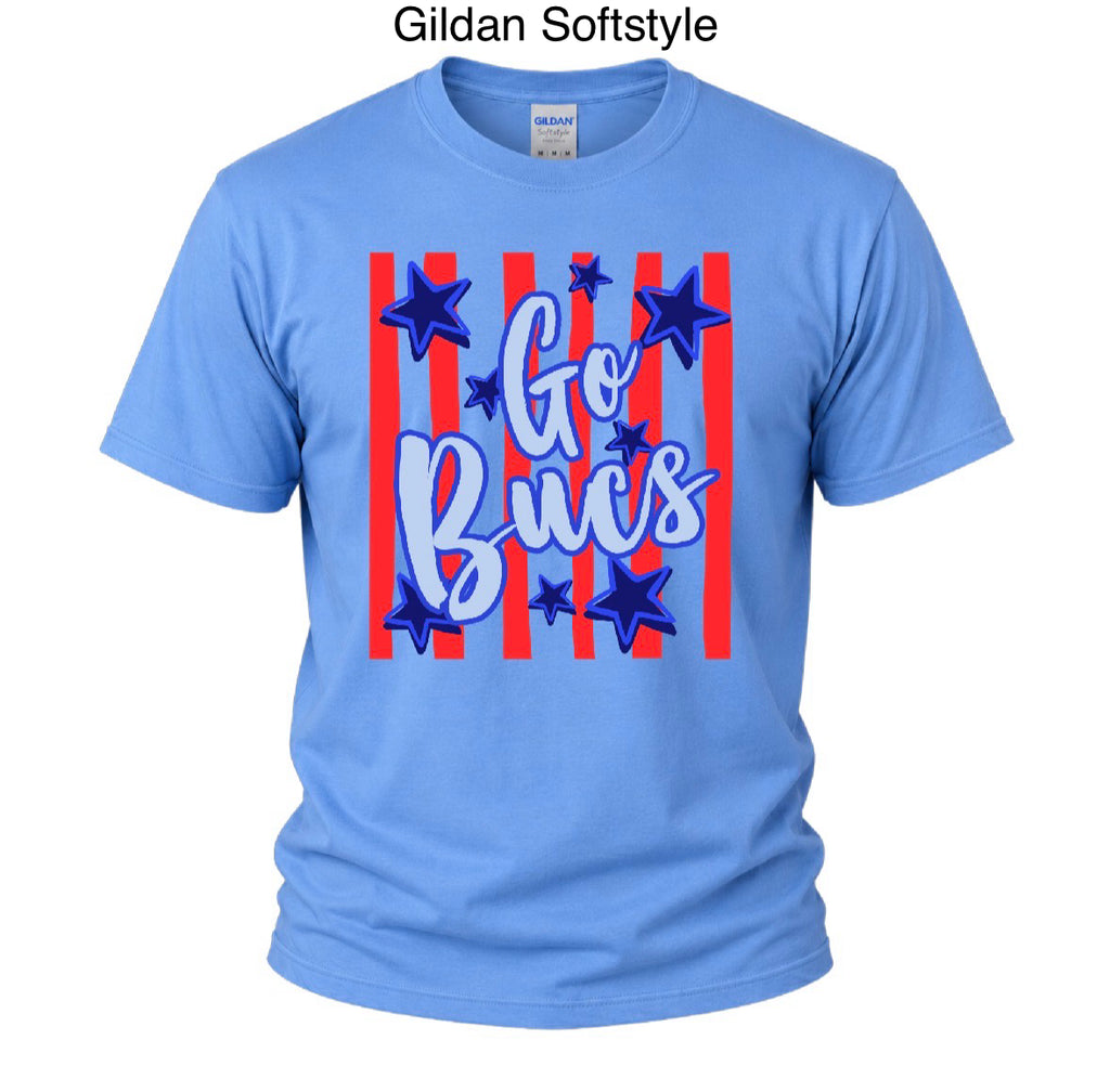 Red, White and Go Bucs - Blue