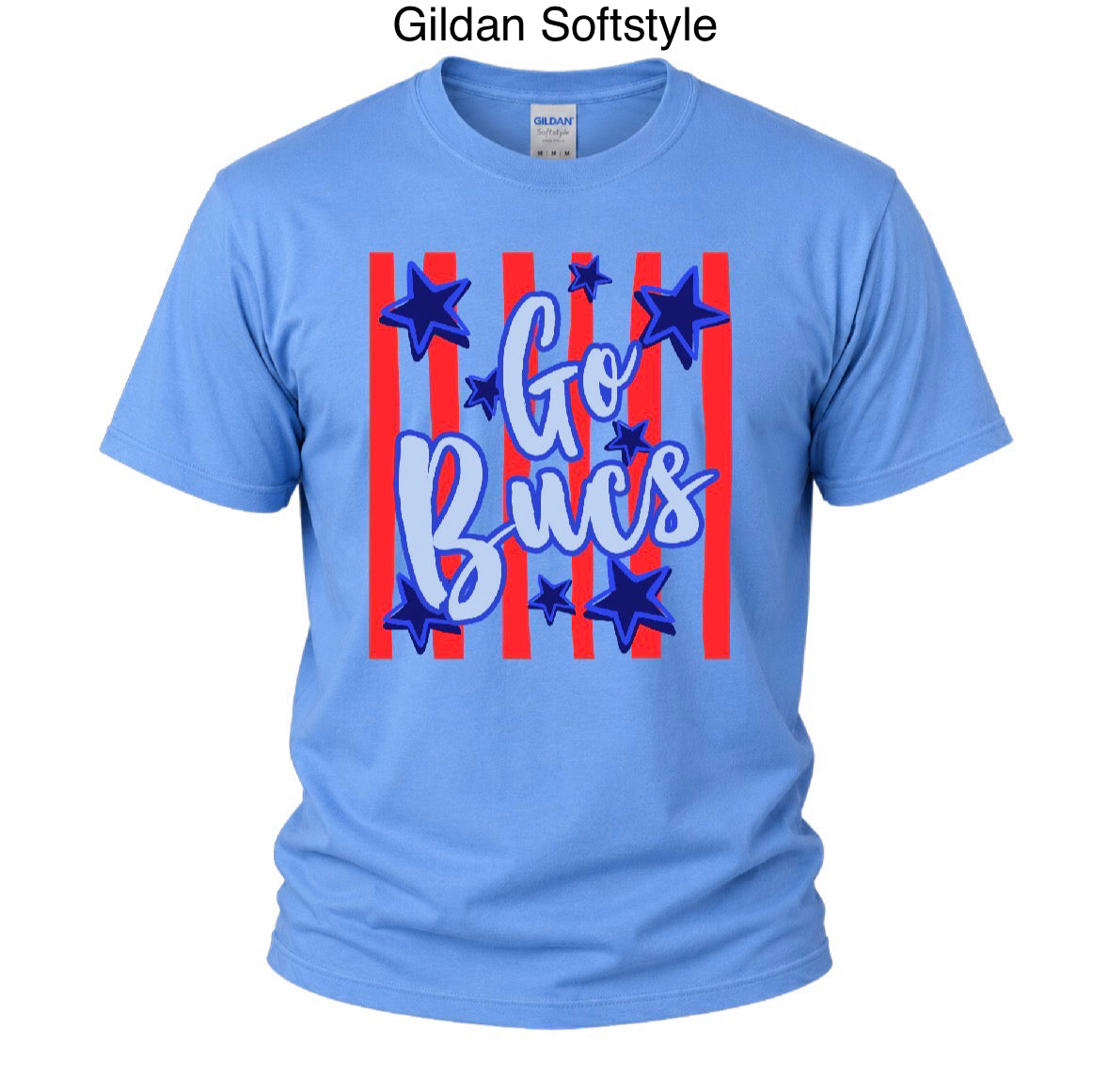 Red, White and Go Bucs - Blue