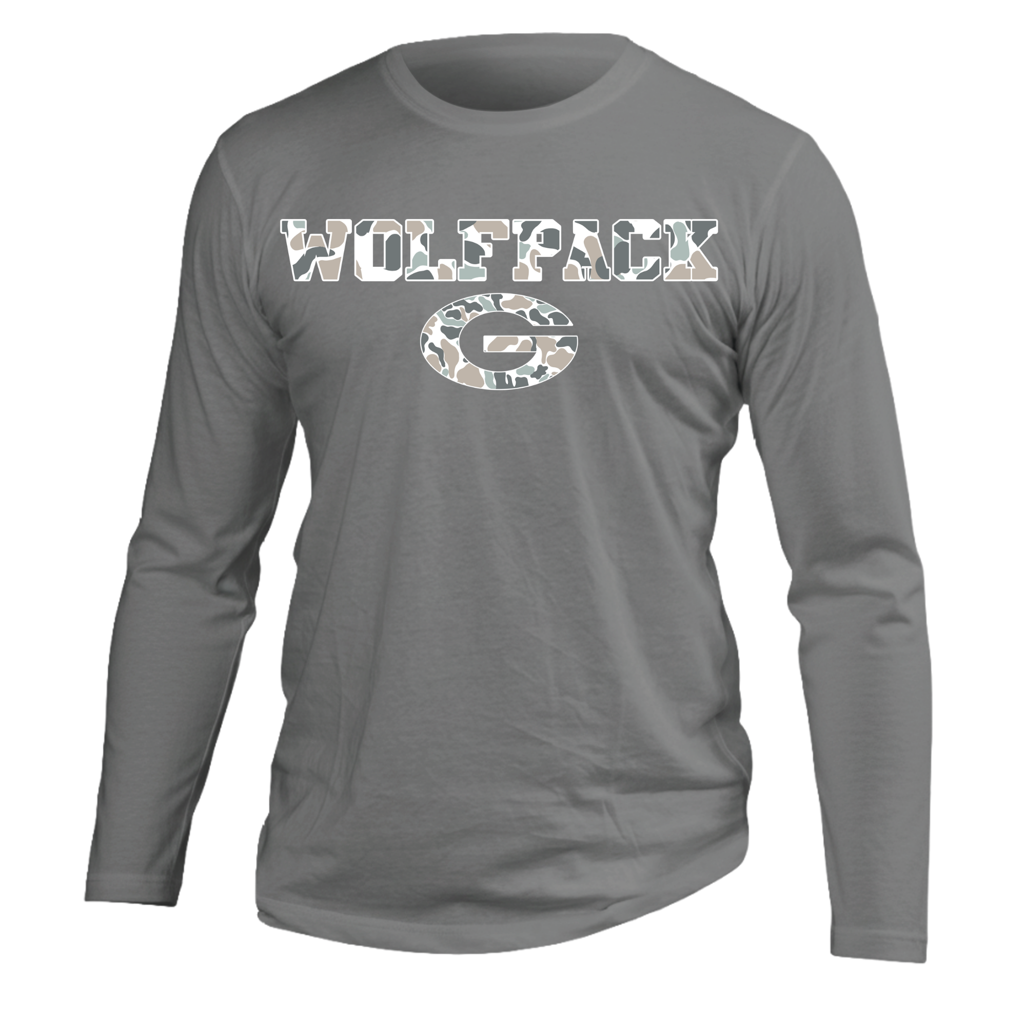 Wolfpack Camo LS Tee - 12