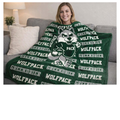 Fleece Walking Wolf Blanket