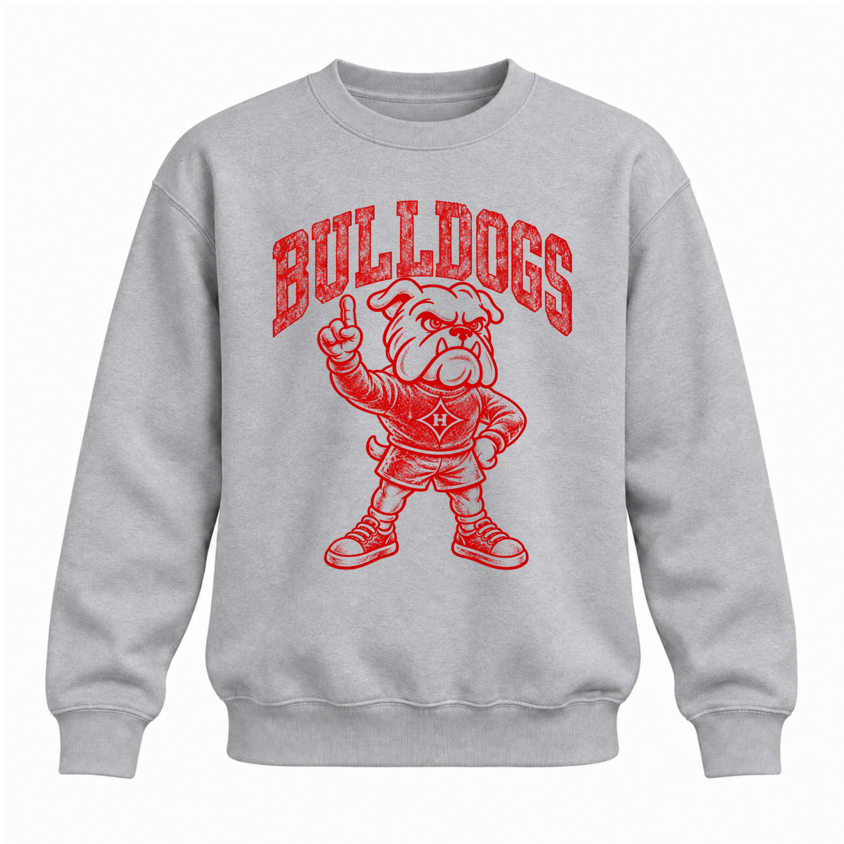 Harlem Standing Dog Crewneck - Grey