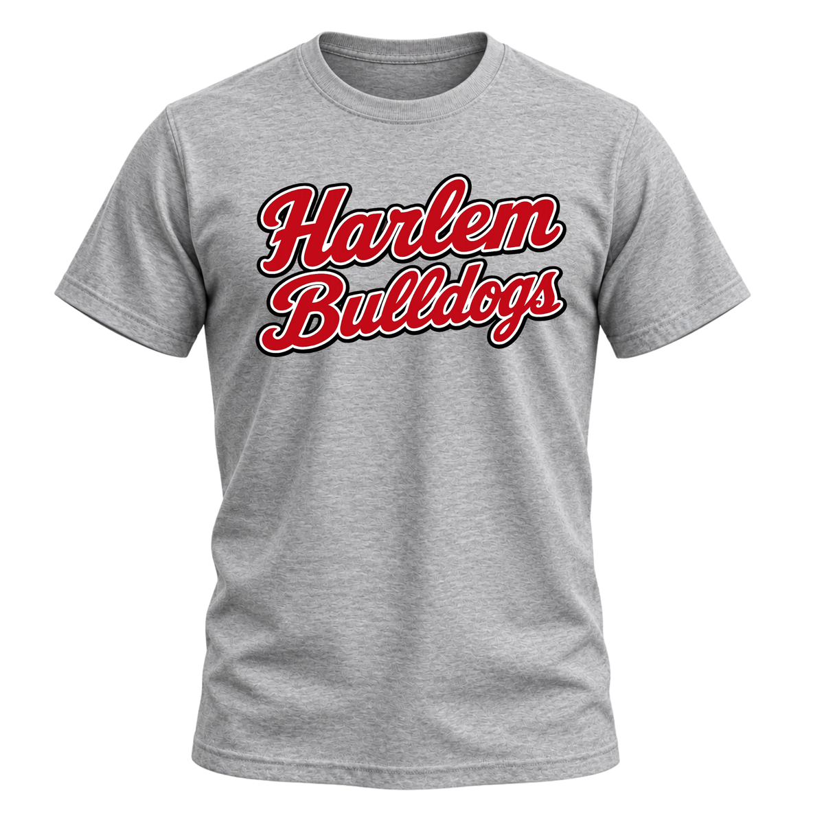 Harlem Bulldogs Script Tee - Grey