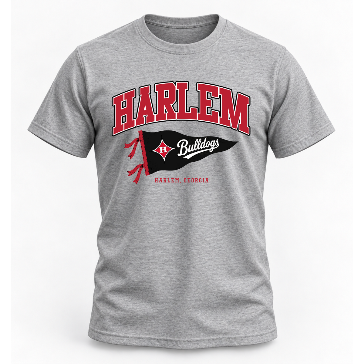 Harlem Pennant Tee - Grey