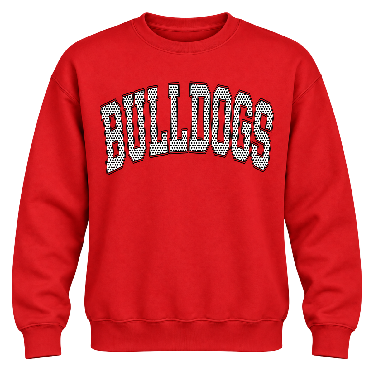 Polka Bulldogs Crewneck - Red