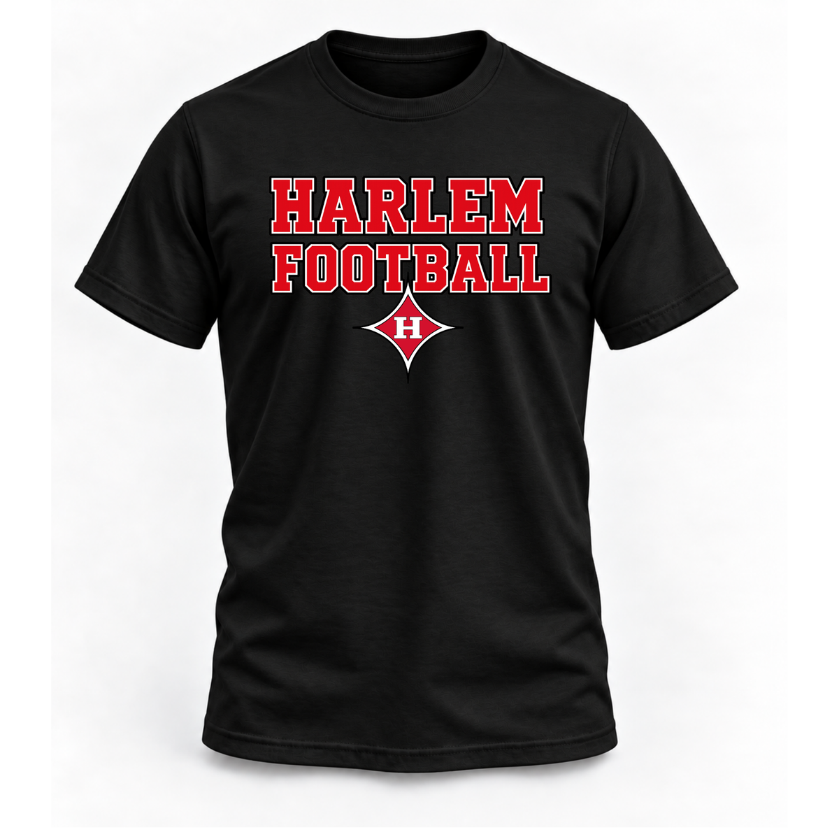 Harlem / Football / Logo Tee - Black