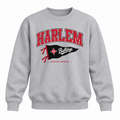 Harlem Pennant Crewneck - Grey