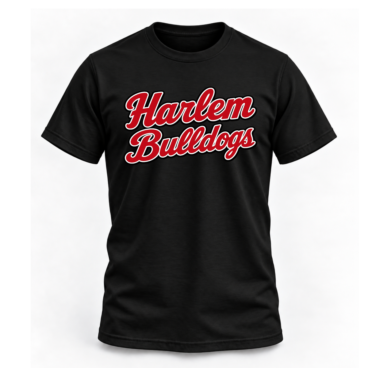Harlem Bulldogs Script Tee - Black
