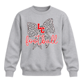 LC Football Bow - Grey