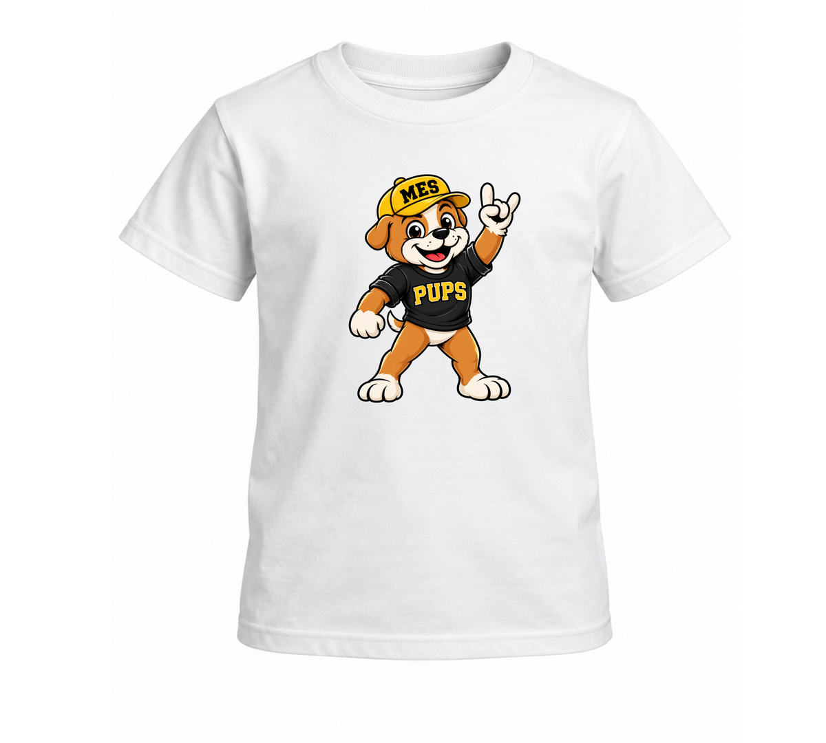 Standing Pup Tee - White