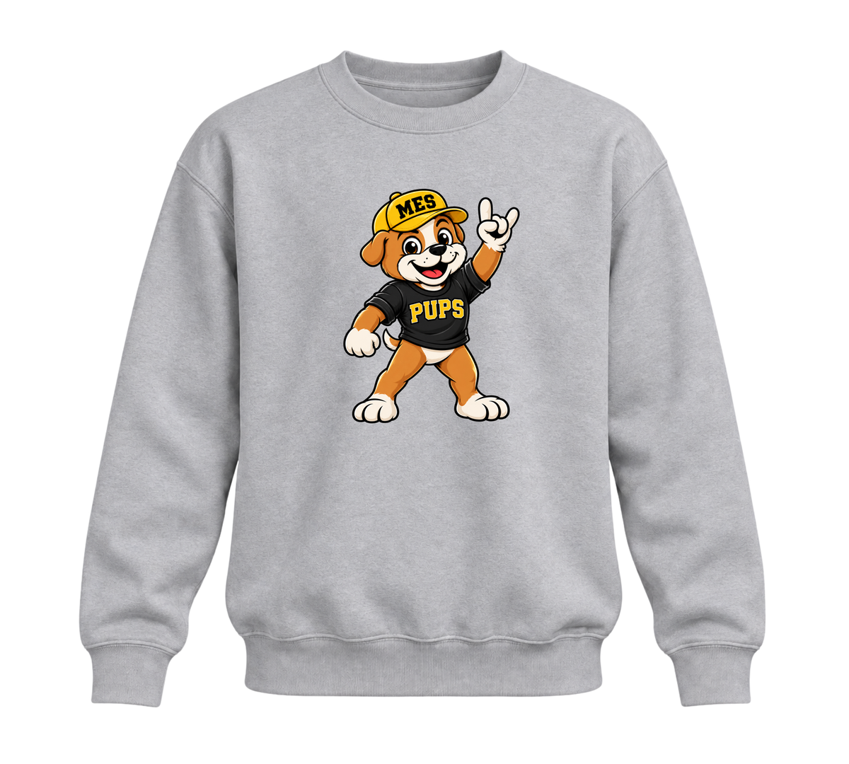 Standing Pup Crewneck - Grey