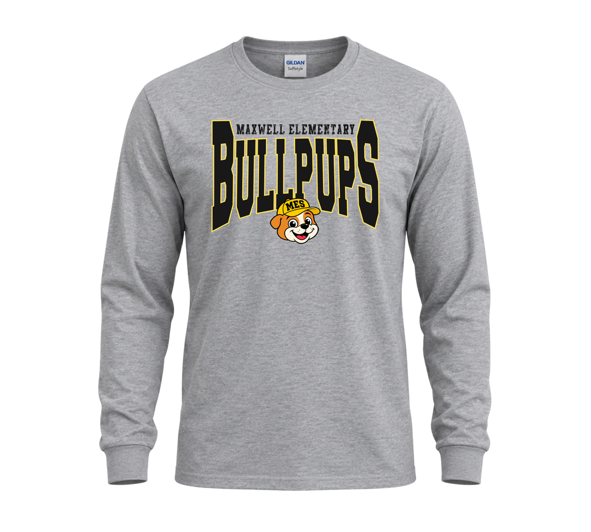 Maxwell Elementary Bullpups w/ Max Long Sleeve Tee - Sport Grey