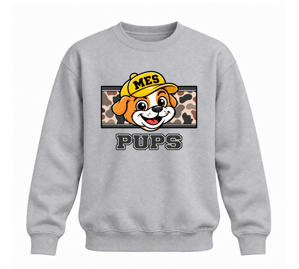 Camo Max Crewneck - Sport Grey