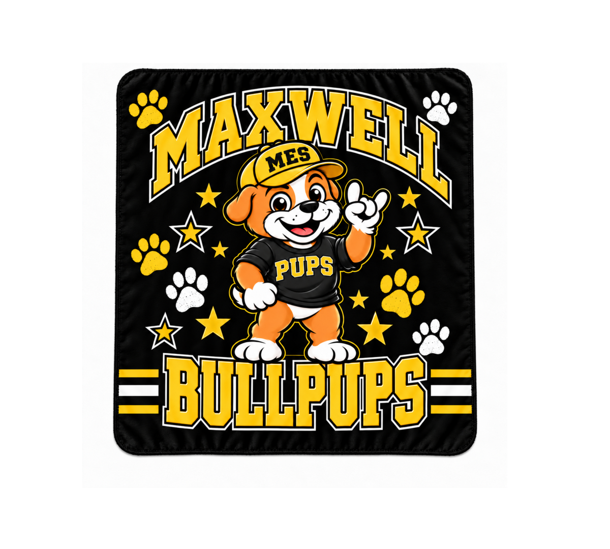 Standing Pup Fleece Blanket