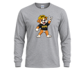 Standing Pup Long Sleeve Tee - Sport Grey