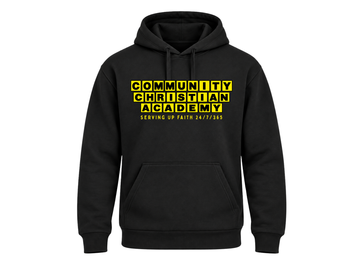 Serving Up Faith Hoodie - Black