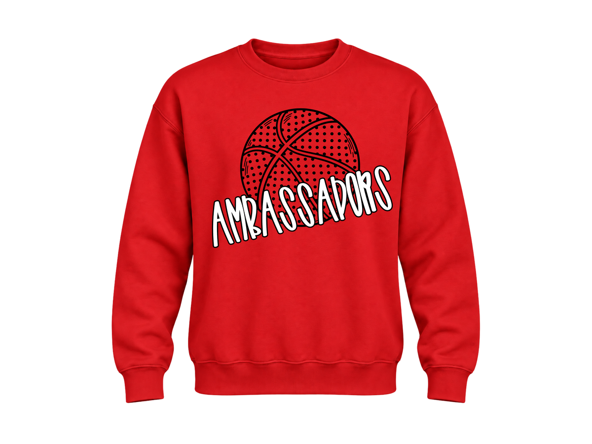 Polkadot Basketball Ambassadors Sweatshirt - Red