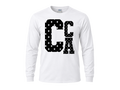 Polkadot CCA Initial Long Sleeve Tee - White