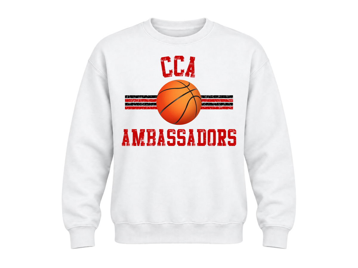 CCA Riding Ambassador Basketball Sweatshirt - White