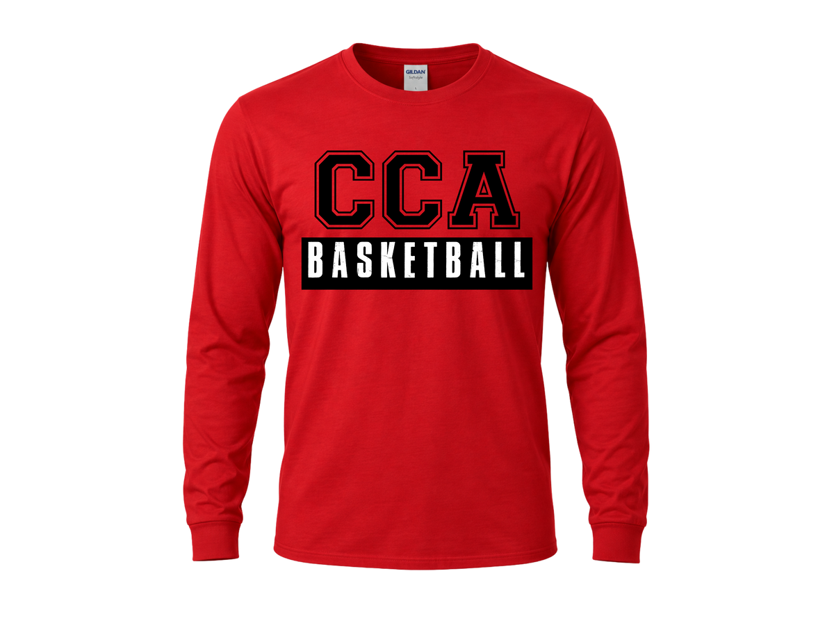 CCA Basketball Long Sleeve Tee - Red