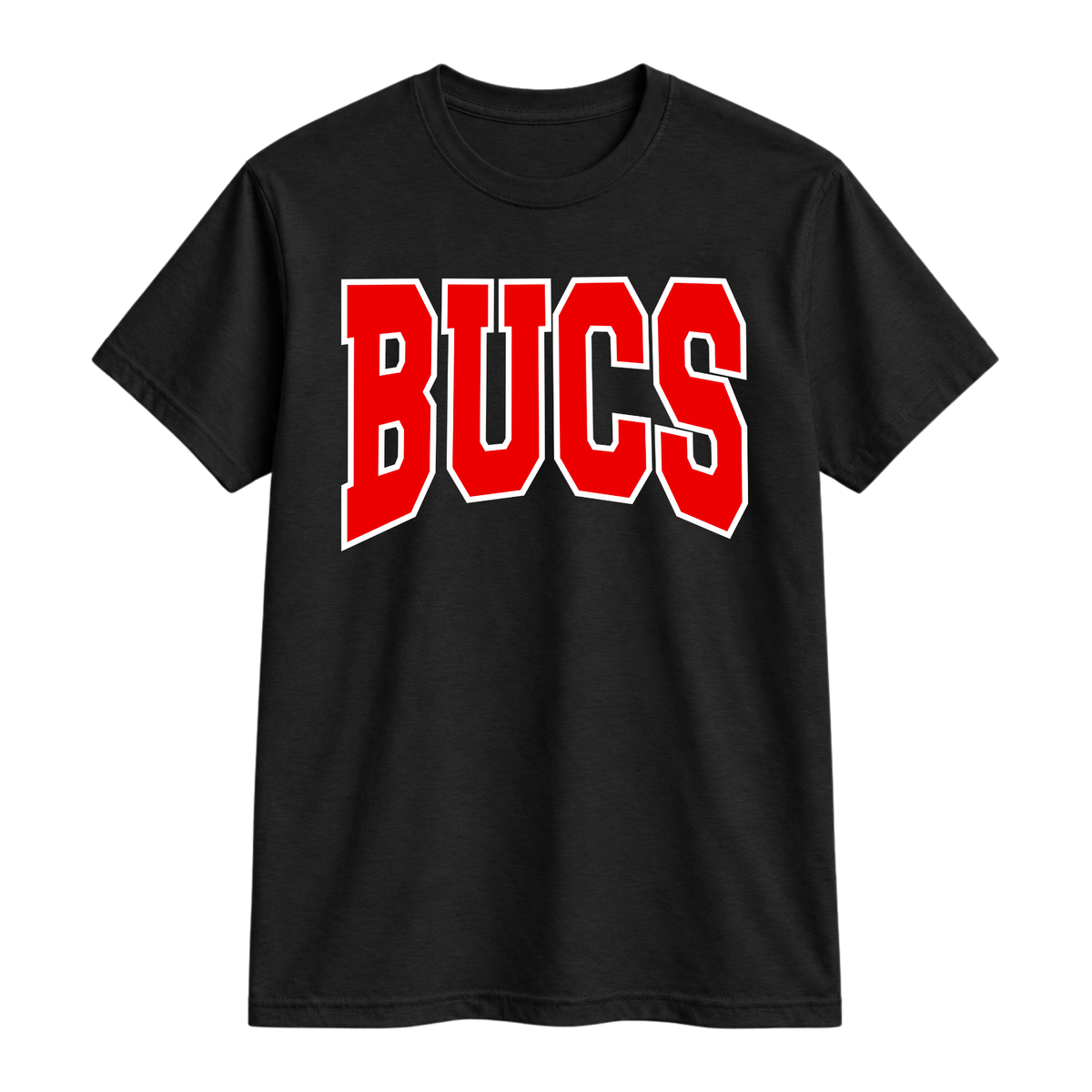 Red Bucs Tee - Black