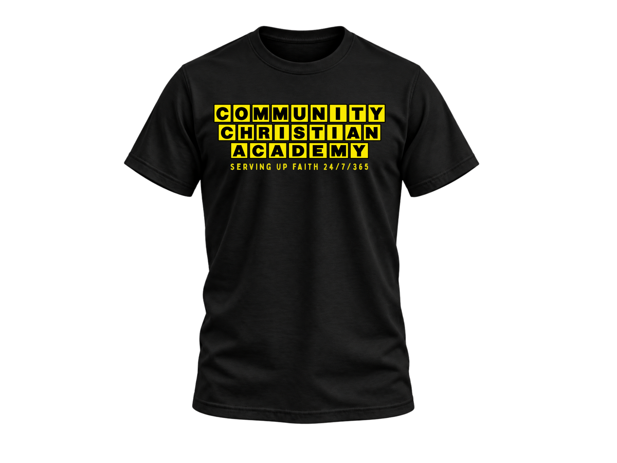 Serving Up Faith Tee - Black