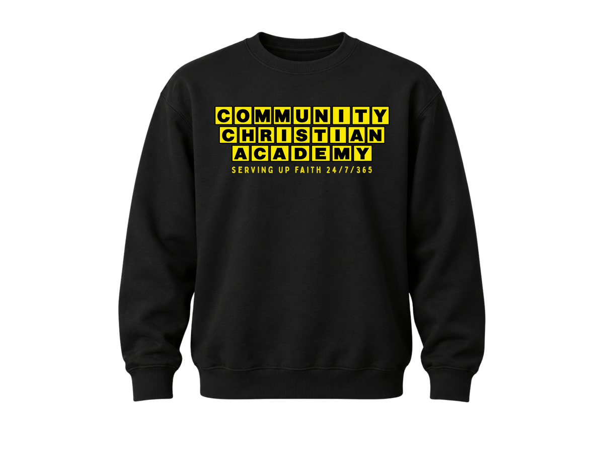 Serving Up Faith Sweatshirt - Black