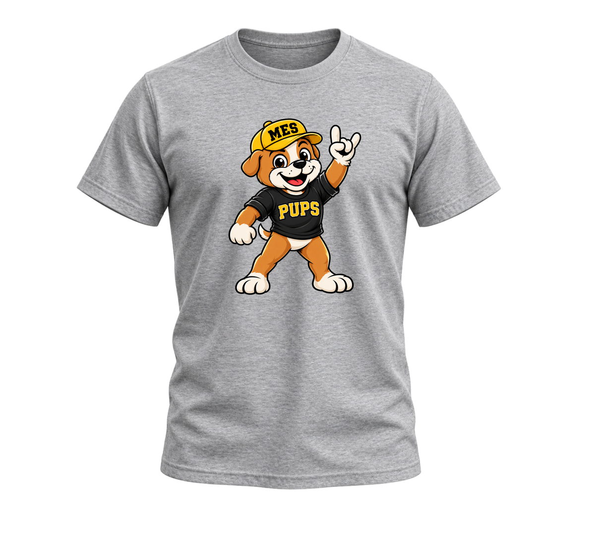 Standing Pup Tee - Sport Grey