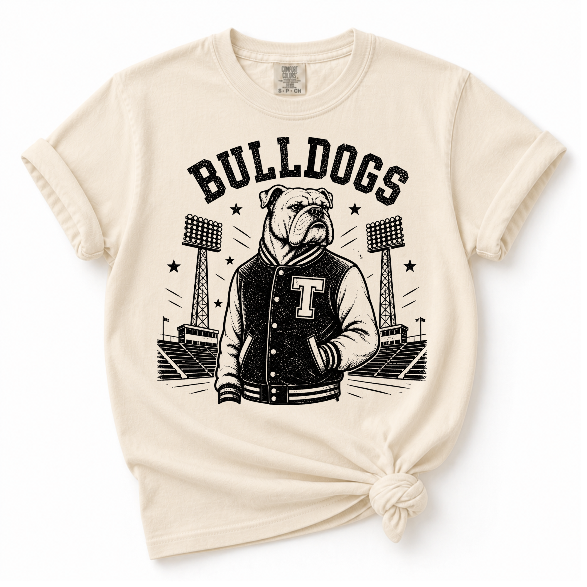 Vintage Bulldogs Stadium Tee