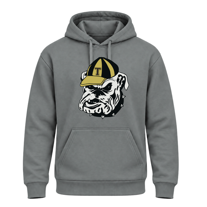 Bulldog Head Hoodie - Grey