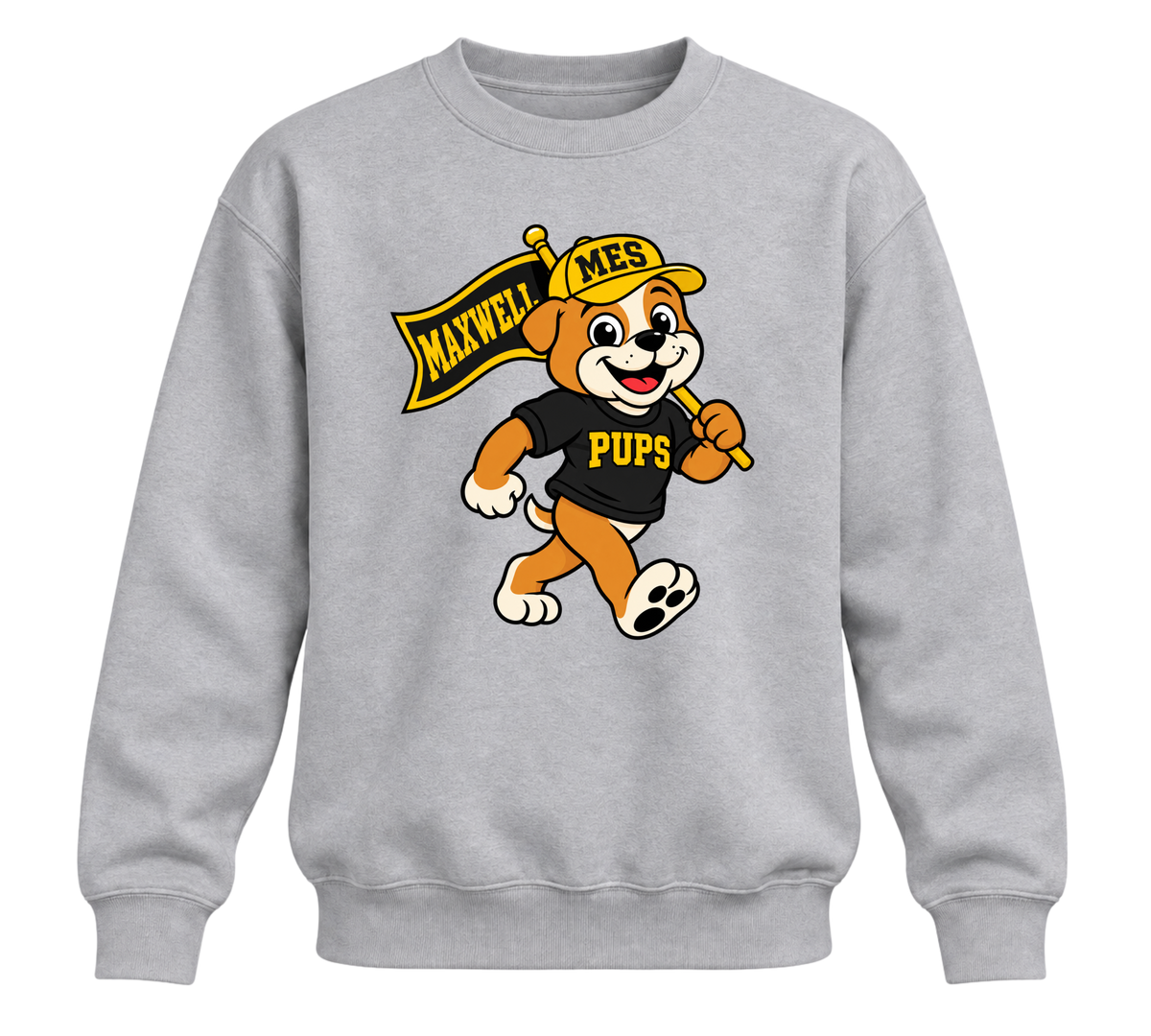 Walking Pup Crewneck - Sport Grey