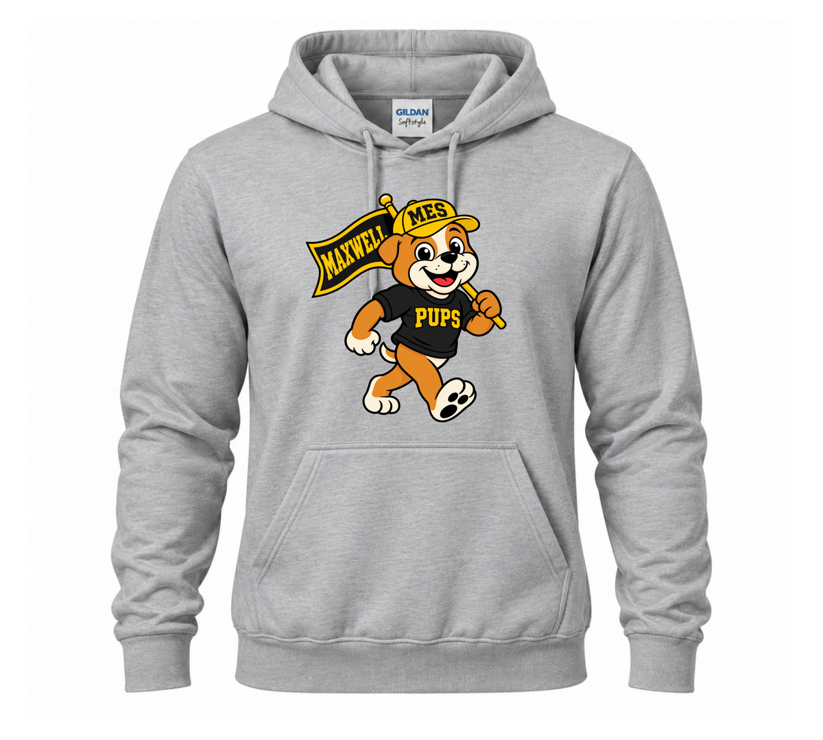 Walking Pup Hoodie - Sport Grey