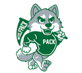 3" Walking Wolf Decal