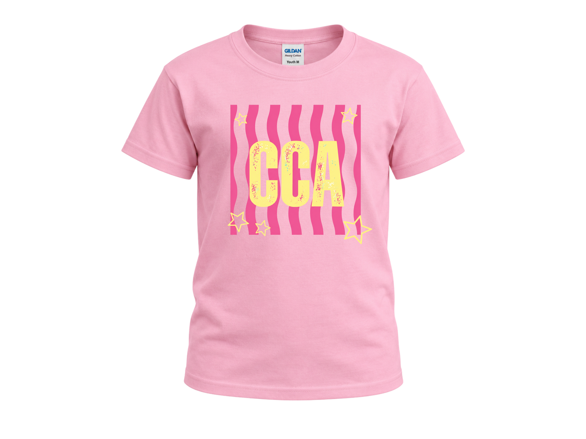 Wavey CCA Tee - Pink