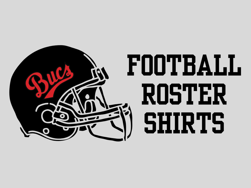 Bucs Roster Shirts