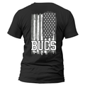 B&W Bucs American Flag - Black